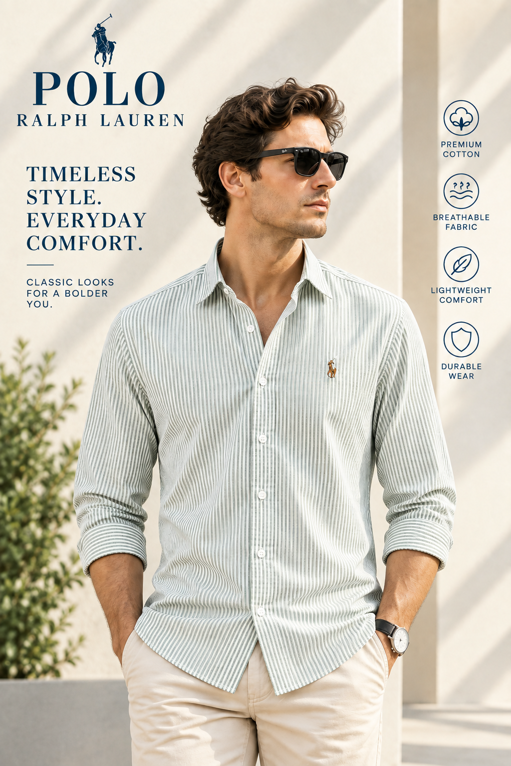 Ice Blue Old Money Shirt |OMS