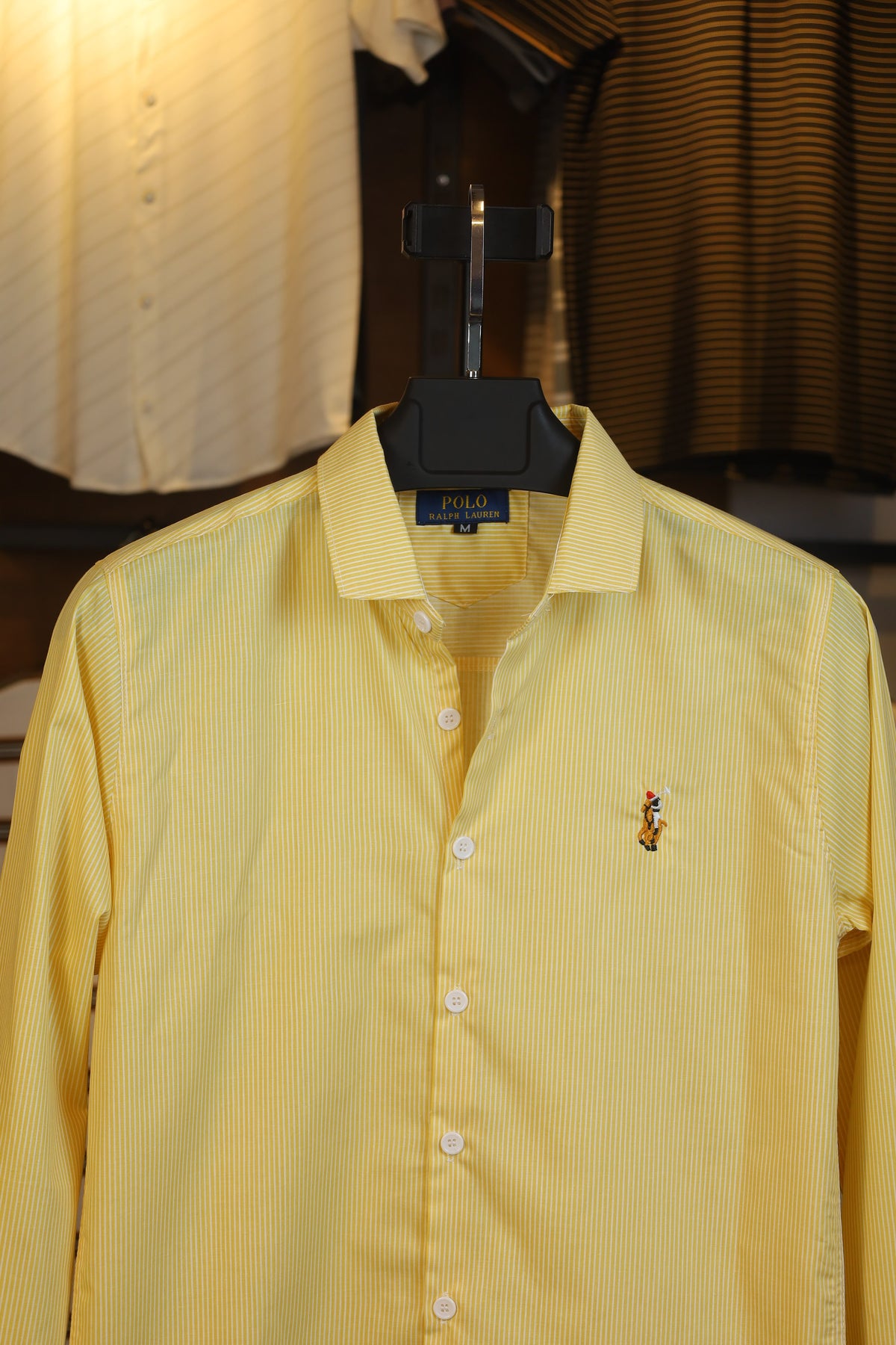 Classic Yellow Stripe Old Money Shirt
