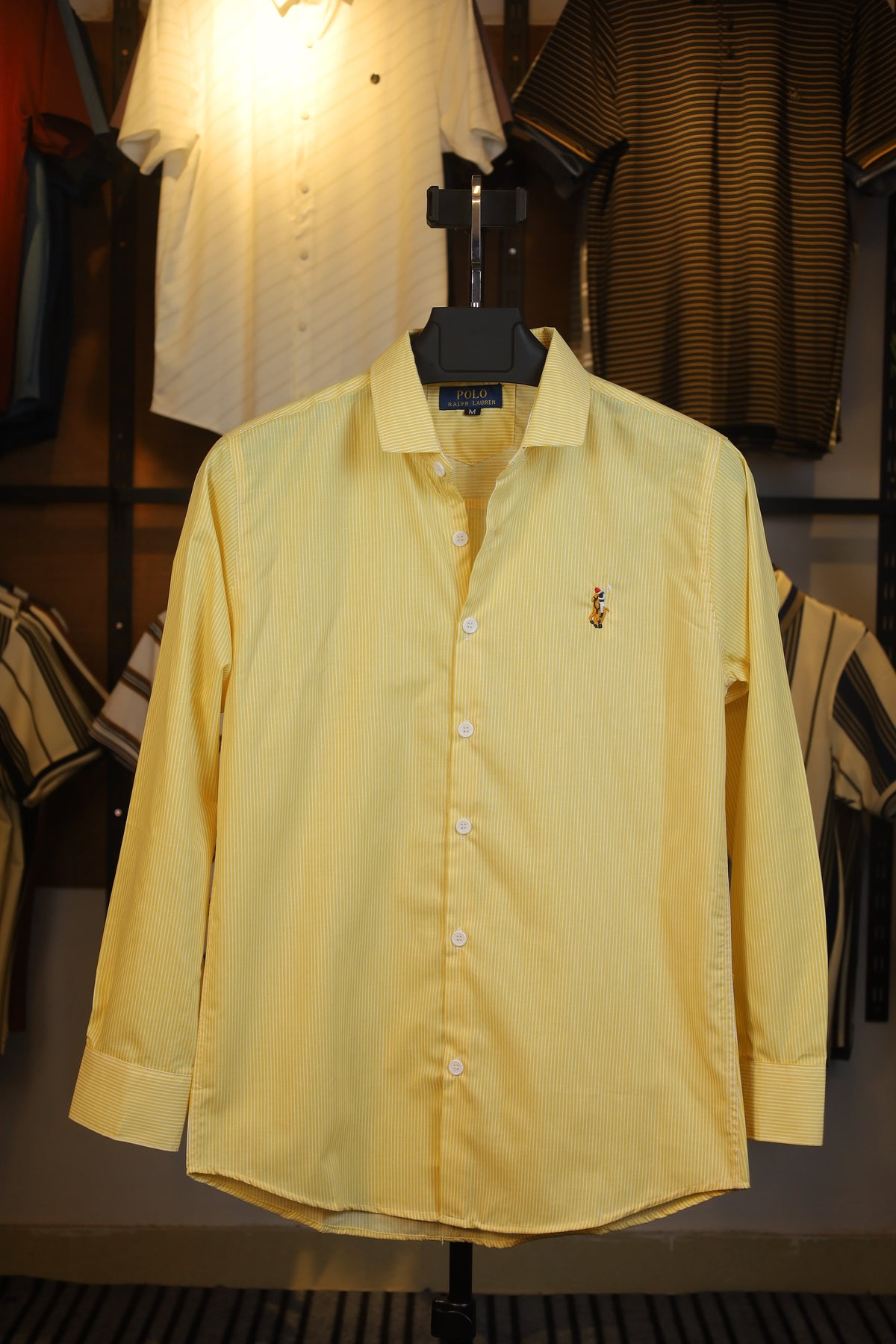 Classic Yellow Stripe Old Money Shirt